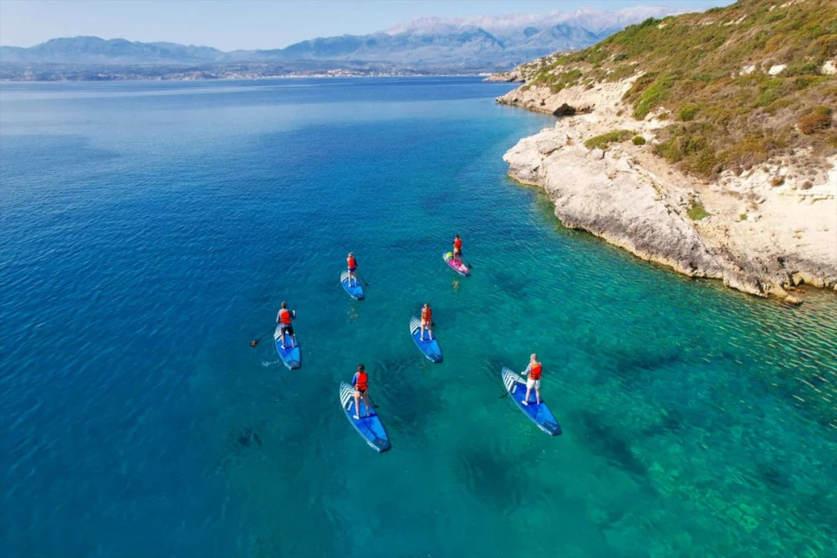 Chania: Small-Group Stand-Up Paddleboard Tour with Turtles & Free Photos
